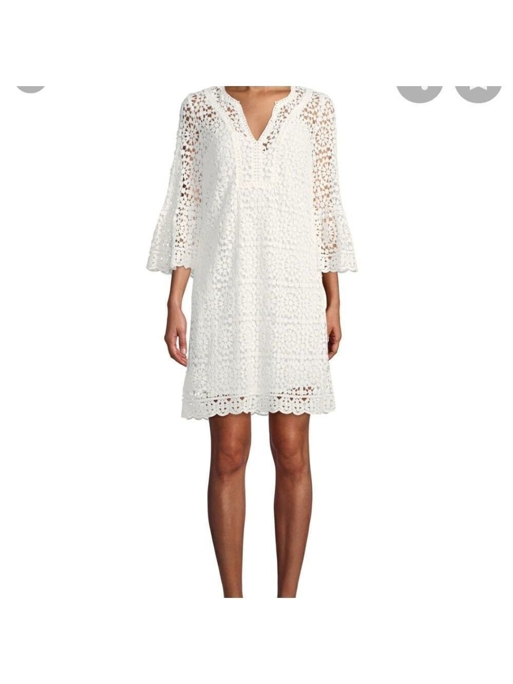 Kate Spade Crochet Lace Dress Bell Sleeves
